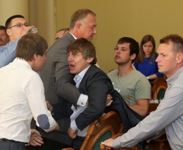 Беспорядки в горсовете Львова глазами очевидца