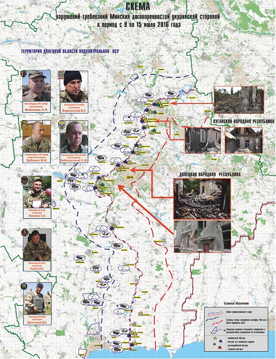 Сводка от МО ДНР 15 июля 2016 года. Украина разжигает конфликт: ВСУ 2862 раза обстреляли ДНР за неделю (Дополнено) Сводка от МО ДНР 15 июля 2016 года. Украина разжигает конфликт: ВСУ 2862 раза обстреляли ДНР за неделю (Дополнено)