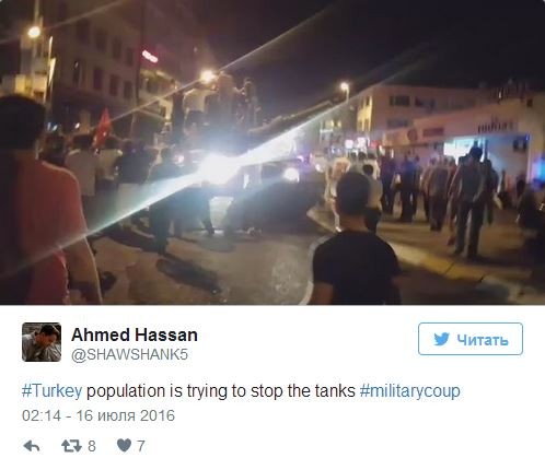 Попытка военного переворота в Турции. Хроника событий
