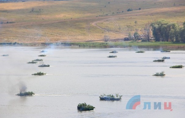 Сводка от НМ ЛНР 20 июля 2016 года. Масштабные учения Народной милиции по форсированию водных преград