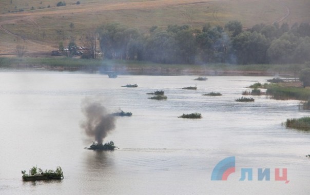 Сводка от НМ ЛНР 20 июля 2016 года. Масштабные учения Народной милиции по форсированию водных преград