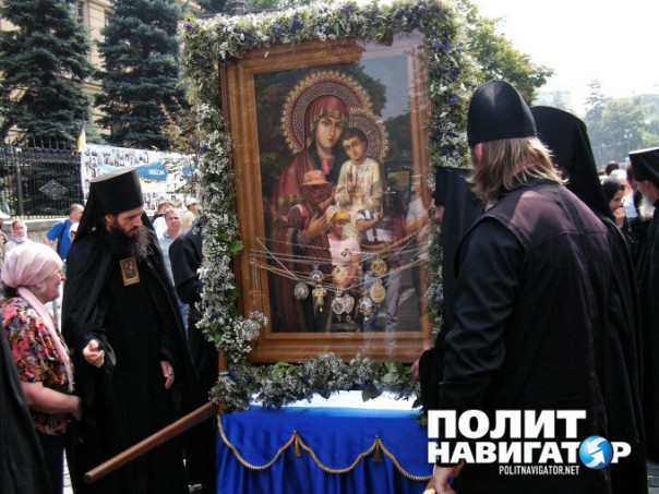 За Богородицу, за Матерь Божию, против украинских бесов