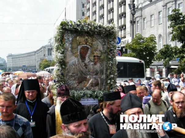 За Богородицу, за Матерь Божию, против украинских бесов