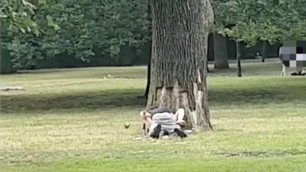 Их нравы. Не обращая внимание на окружающих, эта пара занималась сексом в центре европейской столицы... Их нравы. Не обращая внимание на окружающих, эта пара занималась сексом в центре европейской столицы...