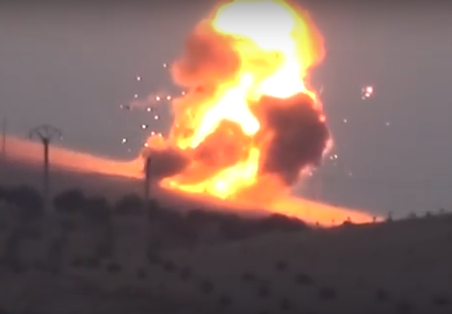 Уничтожение турецкой бронетехники в Сирии попало на видео