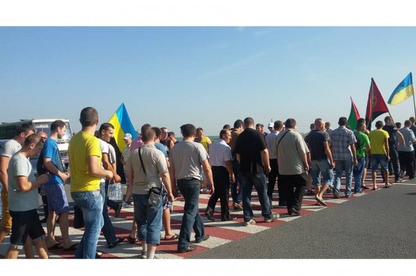 Шахтеры снова перекрыли трассу «Львов – Рава-Русская»