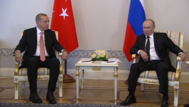 Пресс-конференция Владимира Путина и Реджепа Тайипа Эрдогана