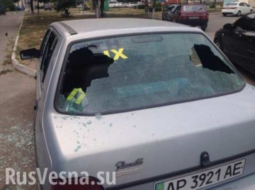 Отрезвление: на Украине разбили стекло автомобиля с наклейкой, оскорбляющей Владимира Путина