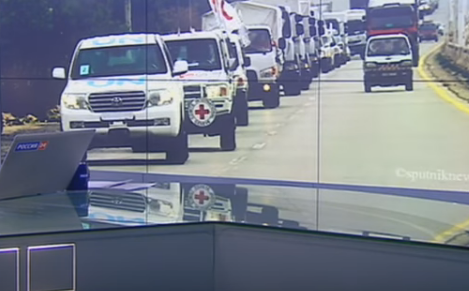 Минобороны РФ: российская и сирийская авиация не ударяли по гумконвою