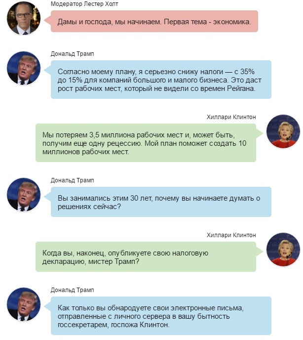 "Чужой" против "Хищницы": самые яркие моменты дебатов Трампа и Клинтон "Чужой" против "Хищницы": самые яркие моменты дебатов Трампа и Клинтон