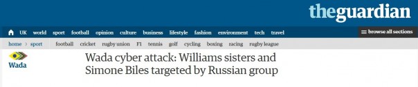 Никто кроме нас: западные СМИ считают американских спортсменок жертвами «русских хакеров» Никто кроме нас: западные СМИ считают американских спортсменок жертвами «русских хакеров»