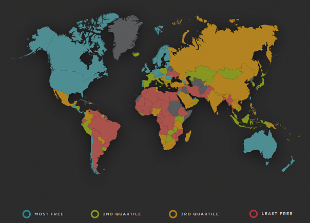 Свободы на Украине стало меньше – страна опустилась на 135 место в мировом рейтинге