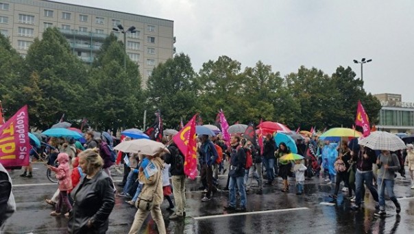 В Германии проходят акции протеста против торгового соглашения ЕС и США