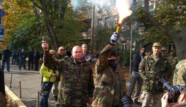 Митинг неонацистов у МВД в Киеве