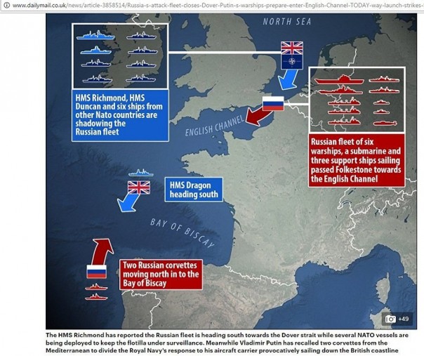 "Русские идут": российские корабли вызвали истерику в британских СМИ "Русские идут": российские корабли вызвали истерику в британских СМИ