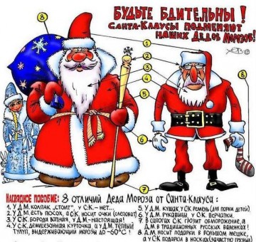 Дед Мороз vs Санта Клаус