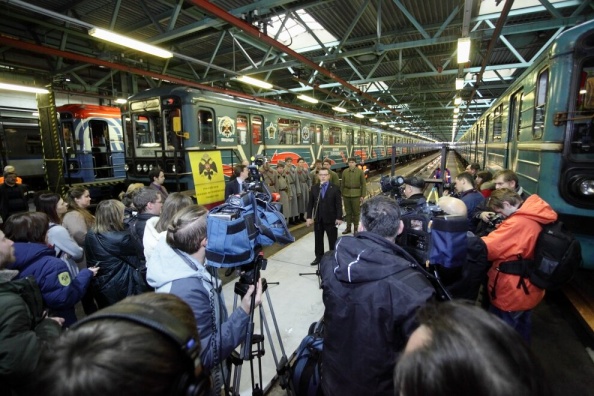 Новый тематический поезд «Великие полководцы» отправился в первый рейс