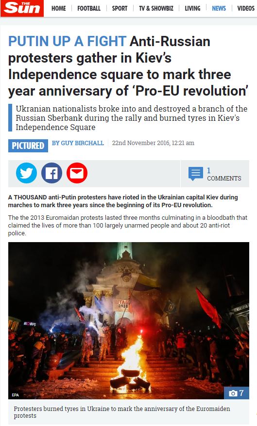 Путин устроил бучу — западные СМИ о погромах в Киеве 