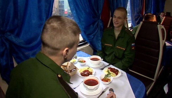 Кормить призывников будут в вагонах-ресторанах