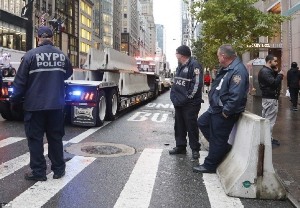 Трамп Тауэр превращен в крепость с бесполетной зоной над ним