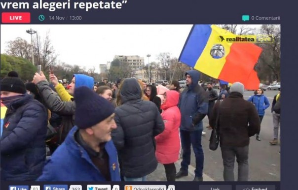 В Кишинёве против Додона митингуют сторонники объединения с Румынией В Кишинёве против Додона митингуют сторонники объединения с Румынией