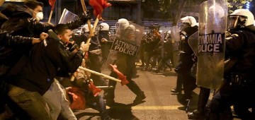 Горячий приём: Обаму в Греции встретили массовыми беспорядками и «коктейлями Молотова»