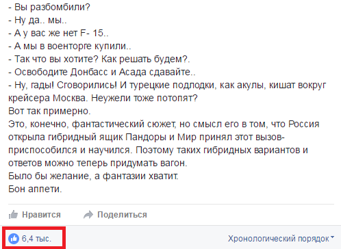 Пост украинской радости