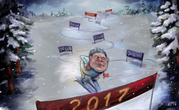 Украинский художник Ключник высмеял Порошенко, указав на его скандалы