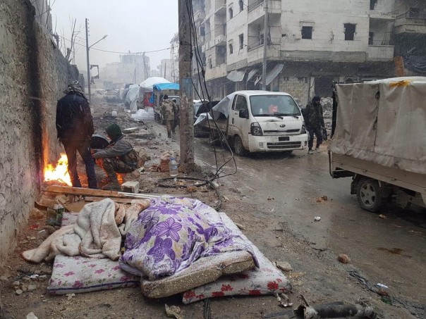 Первый снег в Алеппо. Первый снег в Алеппо.