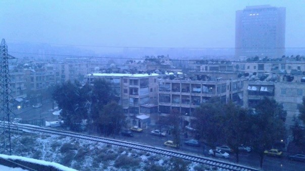 Первый снег в Алеппо. Первый снег в Алеппо.