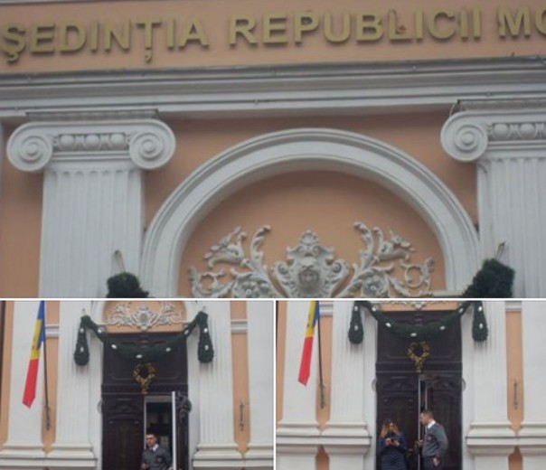 Со здания резиденции президента Молдовы исчез флаг Европейского союза