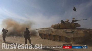 Кадры боев: Танки ИГИЛ штурмуют авиабазу Т-4 под Пальмирой, а вертолеты ВКС РФ контратакуют