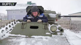 Белорусский умелец собрал в своем гараже танк Т-60