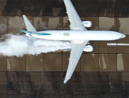 Boeing 737 MAX испытали огромной лужей (видео)