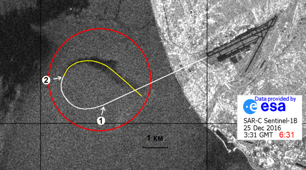 Крушение Ту-154: Анализ топливного пятна на море и траектория аварийного полета