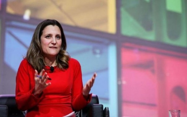 Новоиспеченная глава канадского МИД Хомяк-Фриланд оказалась «под запретом» Новоиспеченная глава канадского МИД Хомяк-Фриланд оказалась «под запретом»