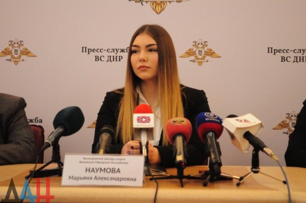 В Донецке прошла пресс-конференция Марьяны Наумовой и она рассказала о целях визита в Республику