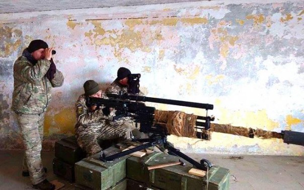 Украинские киборги берут в руки зенитные пушки