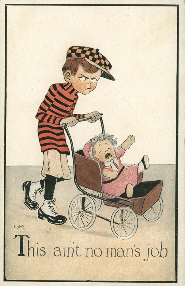 Ретрооткрытки, показывающие страх общества перед расширением прав женщин