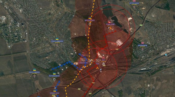 Обзор карты боевых действий на Донбассе от 29.01.2017 г.