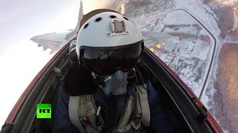 Высший пилотаж на МиГ-29 СМТ - учения в Курской области