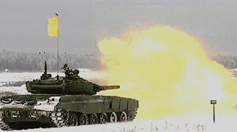 Кадры отборочного этапа «Танкового биатлона» в Алабино