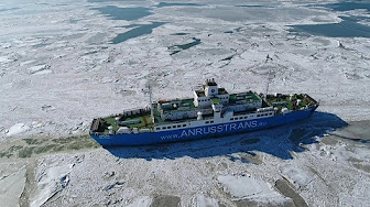 Керченская переправа 4K: Работа во льдах