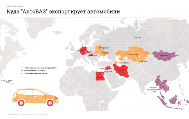 "АвтоВАЗ" начал экспортировать Lada в Китай и ОАЭ "АвтоВАЗ" начал экспортировать Lada в Китай и ОАЭ