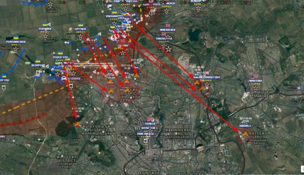 Донецк: ночь ужаса. Более 1200 мин и снарядов, обстрел из РСЗО "Ураган" и «Точка-У», два человека погибли, 14 ранены, повреждены 8 домов и 2 школы