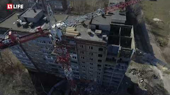 В ДНР восстанавливают многоэтажный дом, разрушенный ВСУ – съёмка с коптера