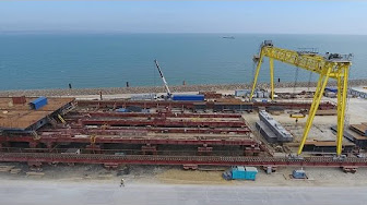 Киностудия "МосТФильм": Продольная надвижка и сооружение опор на мост РМ-2 у Тузлы