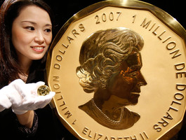 Из музея в Берлине украли золотую монету весом в 100 кг и номиналом в $1 млн