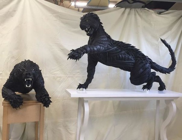 Бейсболист создаёт удивительные скульптуры из велосипедных шин Бейсболист создаёт удивительные скульптуры из велосипедных шин