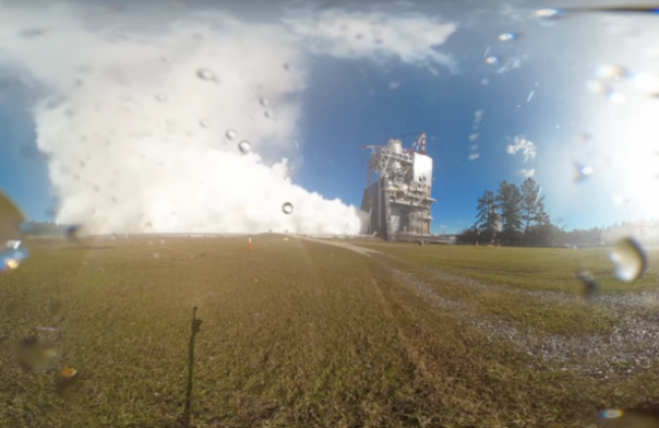 Опубликованы эффектные кадры испытаний ракетного двигателя для покорения Марса